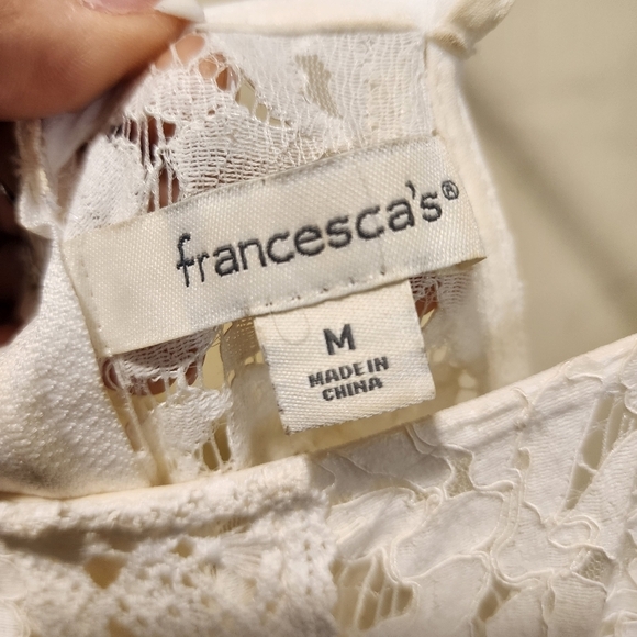 Franceca's Ivory Strappy Dress size M - Picture 10 of 11